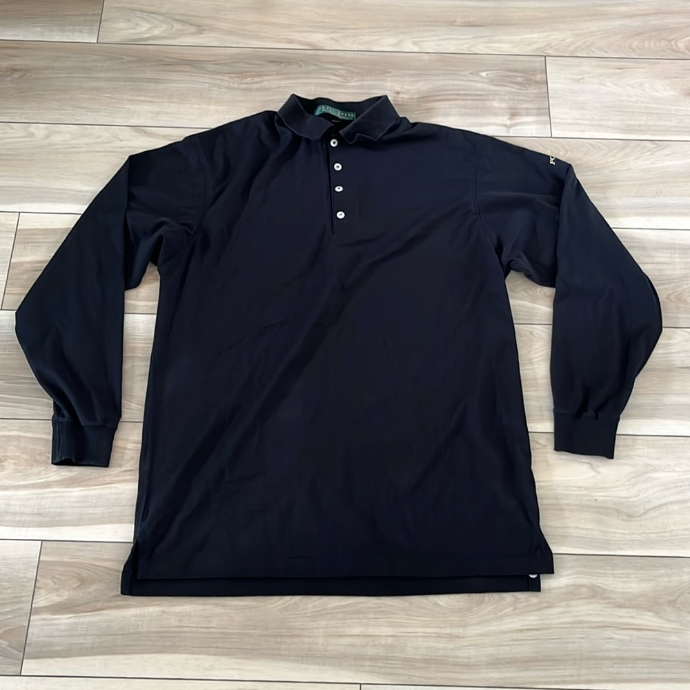 Long Sleeve Polo with Foxboro Staff Logo